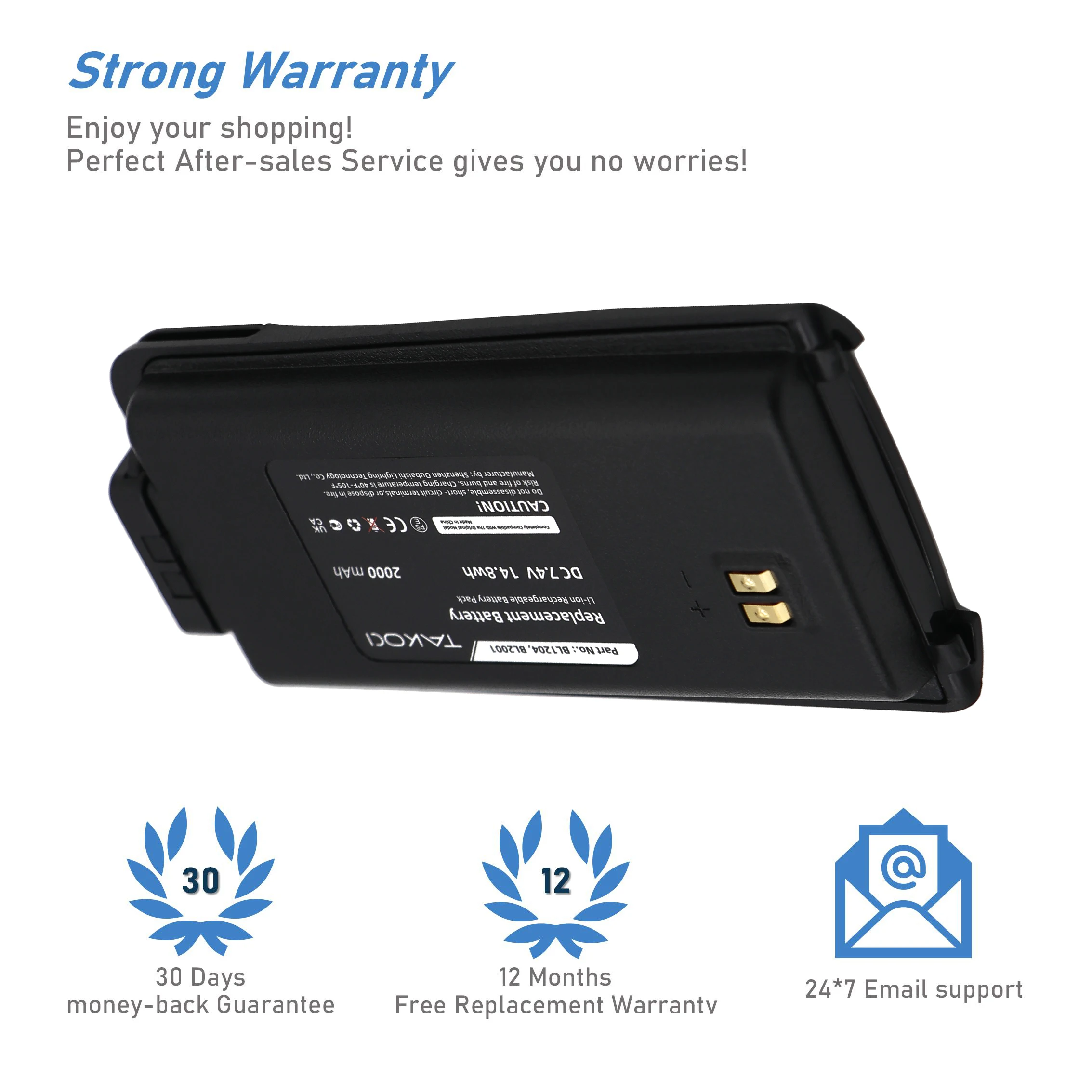 Сменный аккумулятор для HYT TC-610 TC-610P TC-610S TC-618 TC-620 TC-626 BL1204 BL2001 7 4 В/мА