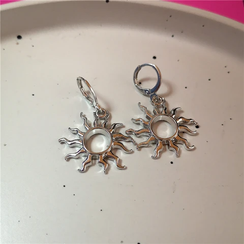 Серьги-подвески imixlot из алюминия и кристалла