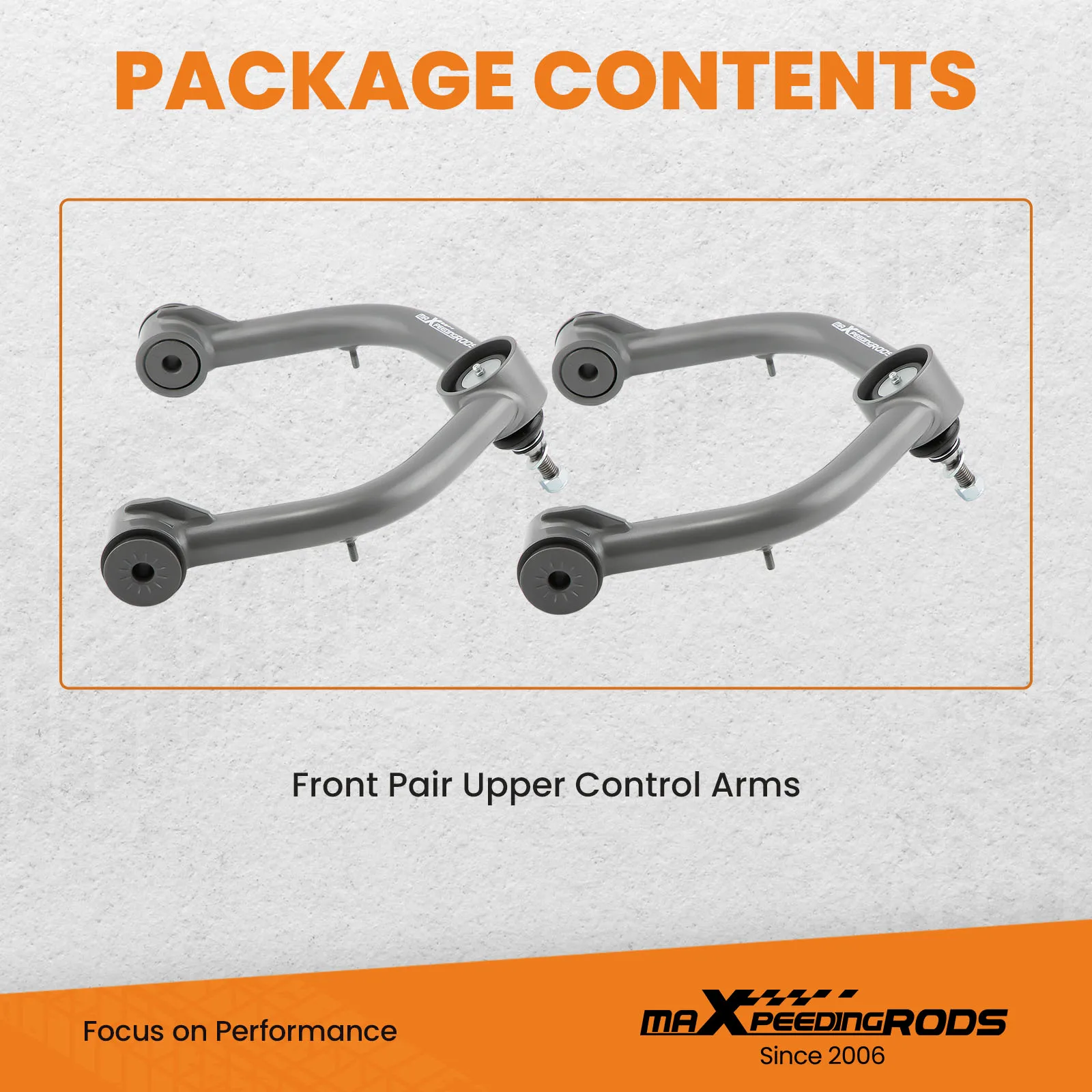 Фото MaXpeedingrods 2x передних верхних рычага подвески с лифтом 2-4 дюйма для Chevrolet Tahoe, GMC Yukon XL 1500, Cadillac Escalade ESV №5