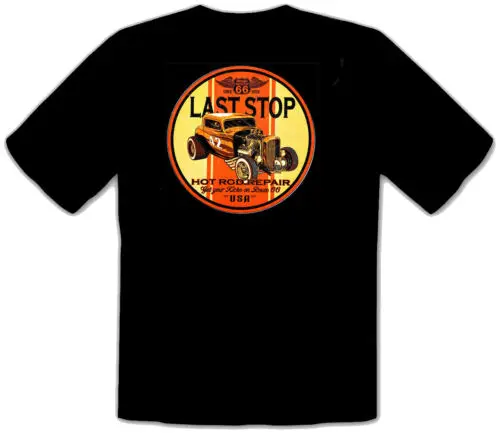 Винтажная футболка для гаража Hotrod Oldtimer Auto kuпод заказ черная-440