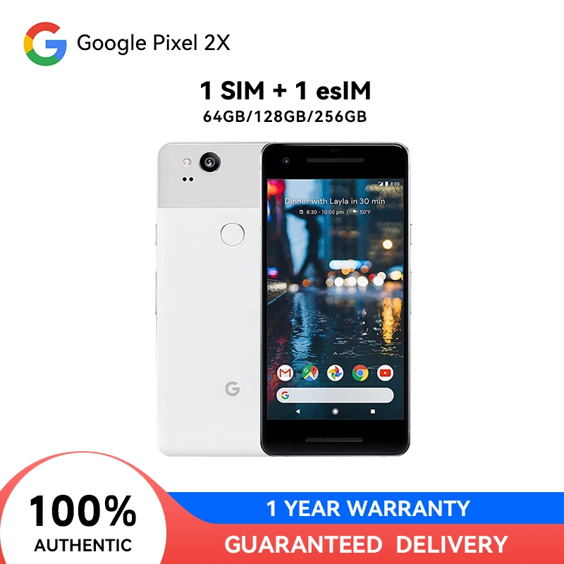

Смартфон Google Pixel 2XL, 6 дюймов, 4 + 64/99% ГБ, Snapdragon, 4G LTE