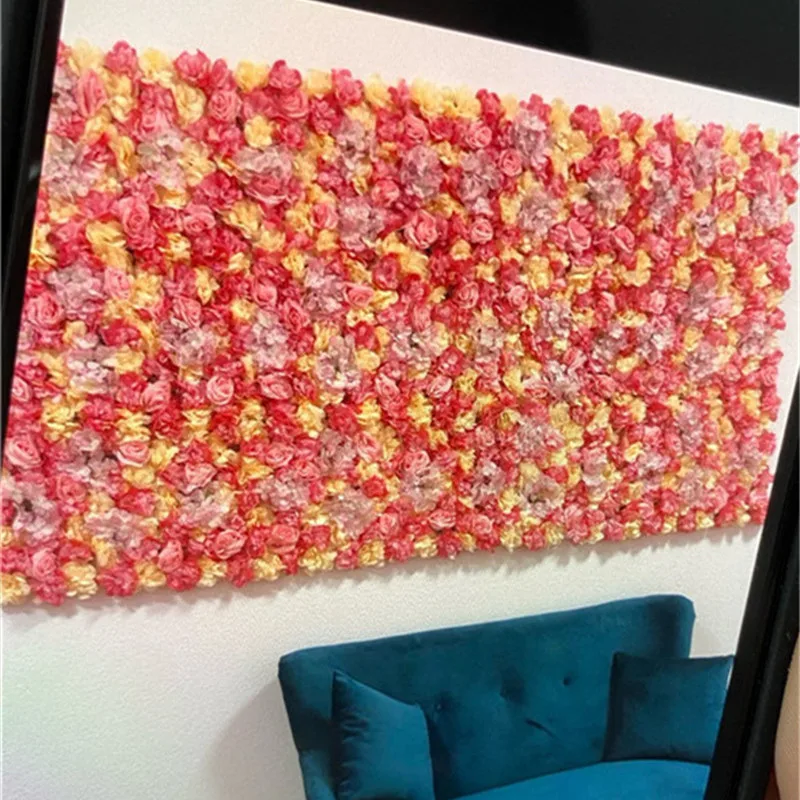 pink silk rose flower wall artificial flower for wedding decoration flower wall babyshow wedding christmas home backdrop decor free global shipping