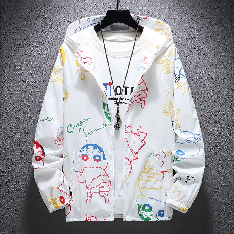 

Thin Jacket Men Woman Lovers Summer Versatile Student Sunscreen Outdoor Anti Ultraviolet Light Breathable Jacket