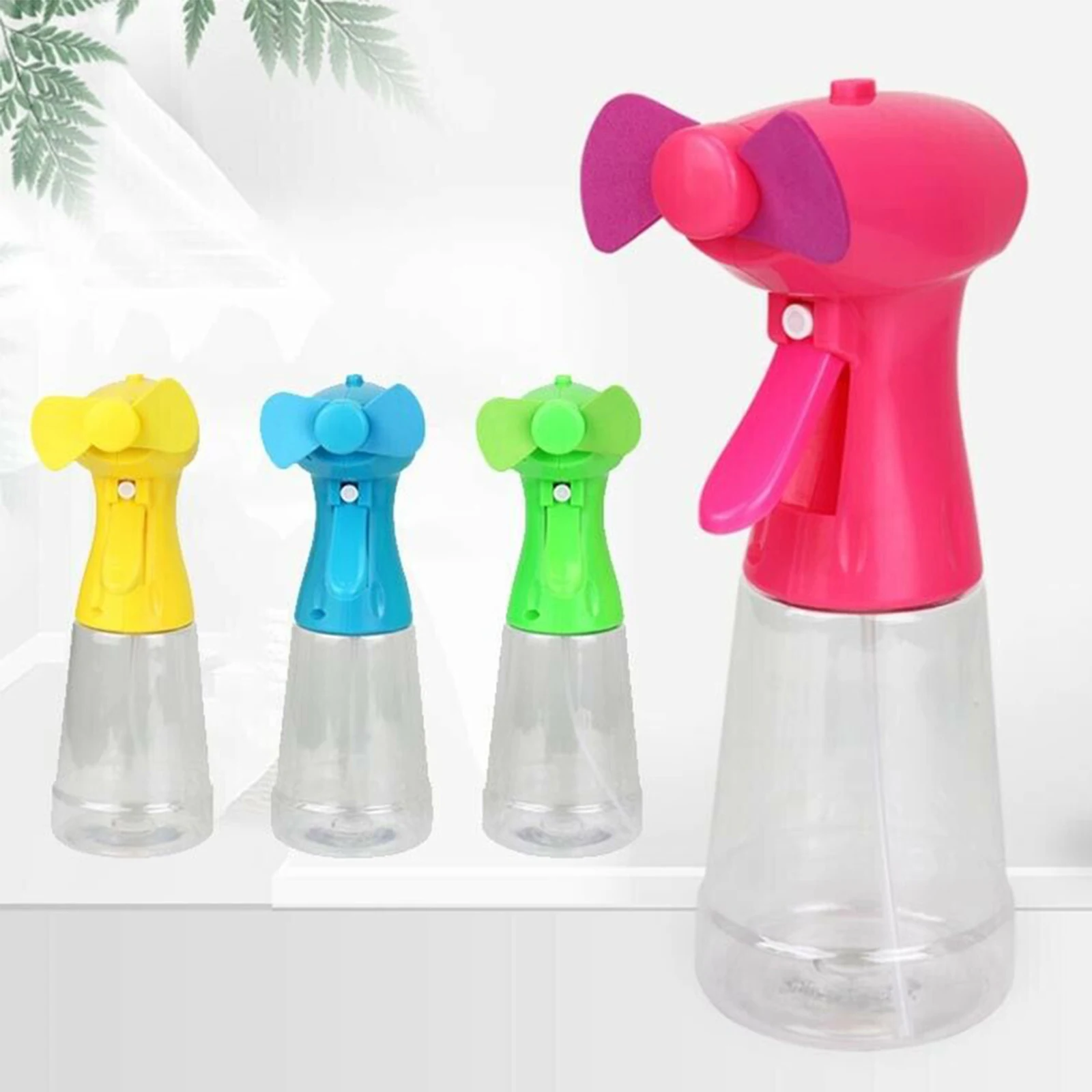 

2PCS Portable Water Mist Fan Outdoor Portable Handheld Mist Fan Battery Powered