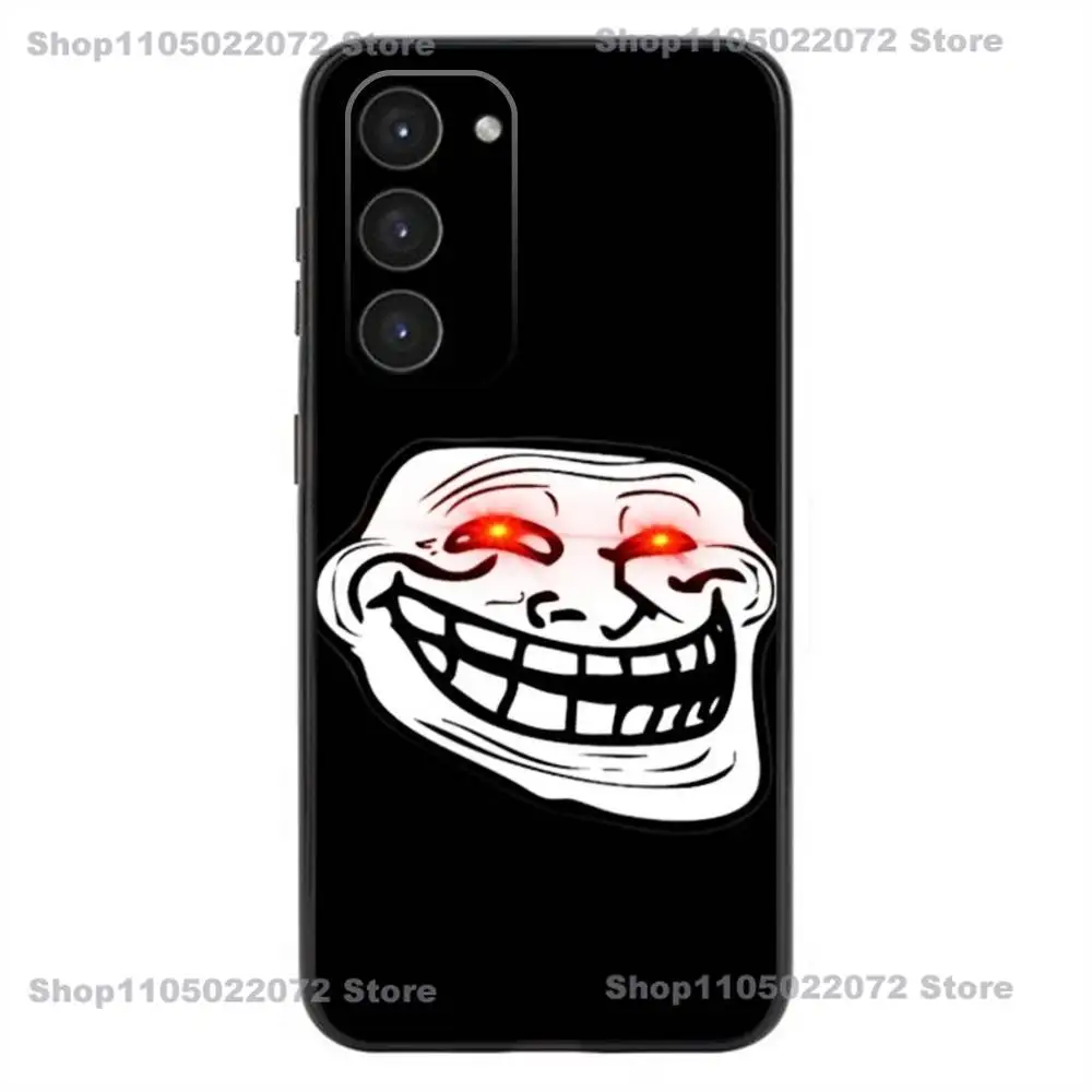 Фото Чехол для телефона Samsung Galaxy A20,21s,22,31,32,52,53,72,73,80,91 с забавными комиксами T-Trollfaces Comics MemeS, мягкий жидкий силиконовый черный чехол №4