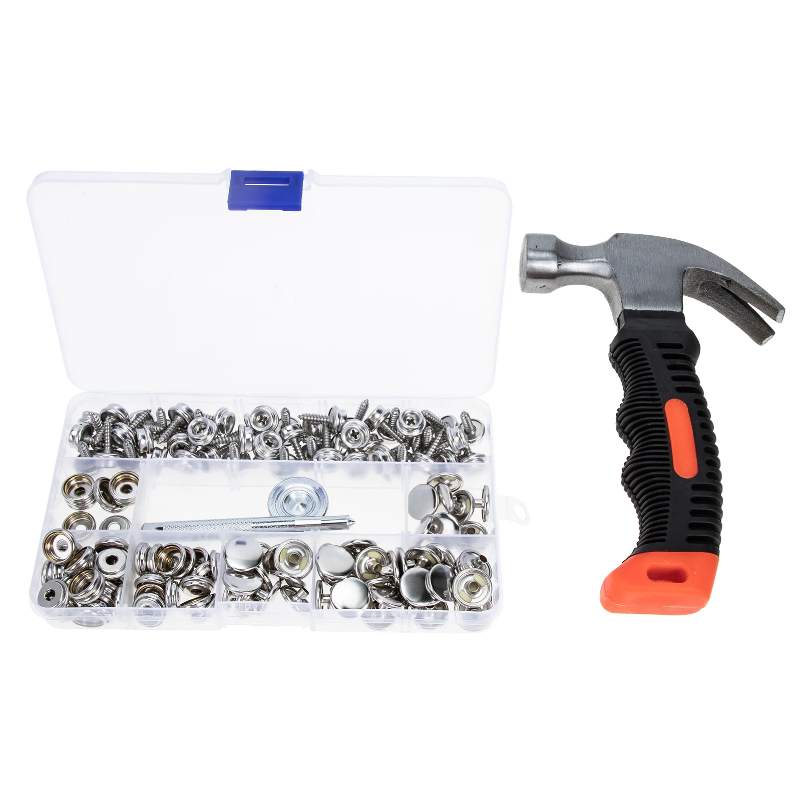 

1 Set Snap Fasteners Kit Snap Buttons Stainless Steel Screw Buckle for DIY