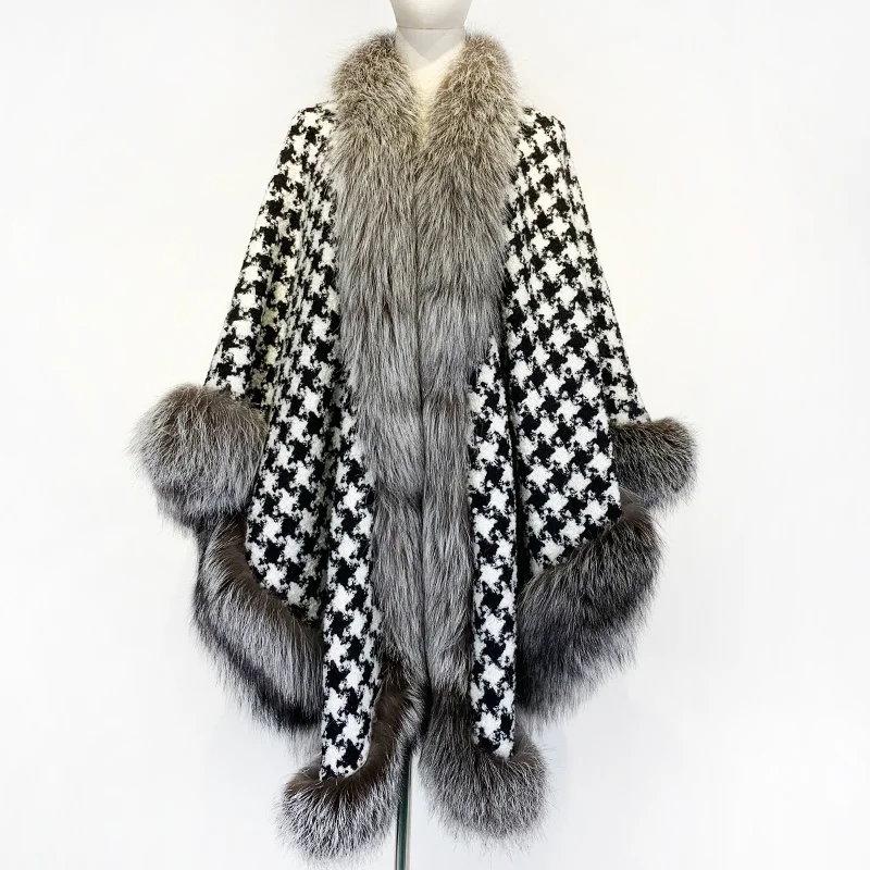 

Wool Ladies New Winter Fur Shawl