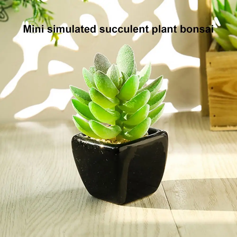 

Potted Plant Anti-fading Lightweight Assorted Green Succulent Artificial Plant Pot Artificial Plant Artificial Plant