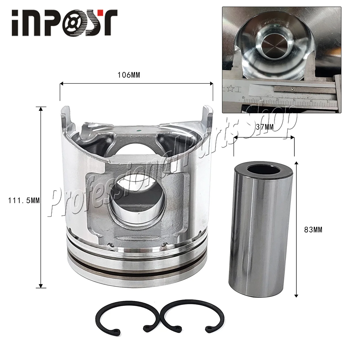 Новый поршень 4TNV106 STD с кольцом STD для Yanmar 123907-22081 4TNV106T S4D106 106 мм (art.: 3920d7edbe6db) - 3920d7edbe6db