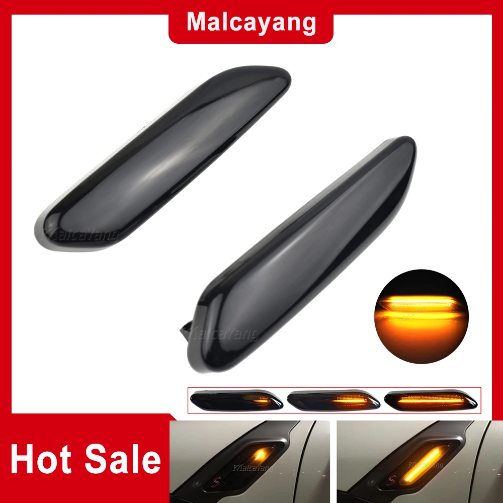 

For BMW MINI COOPER R60 R61 COUNTRYMAN PACEMAN Dynamic LED Side Marker Indicator Lamp Turn Signal Fender Lights