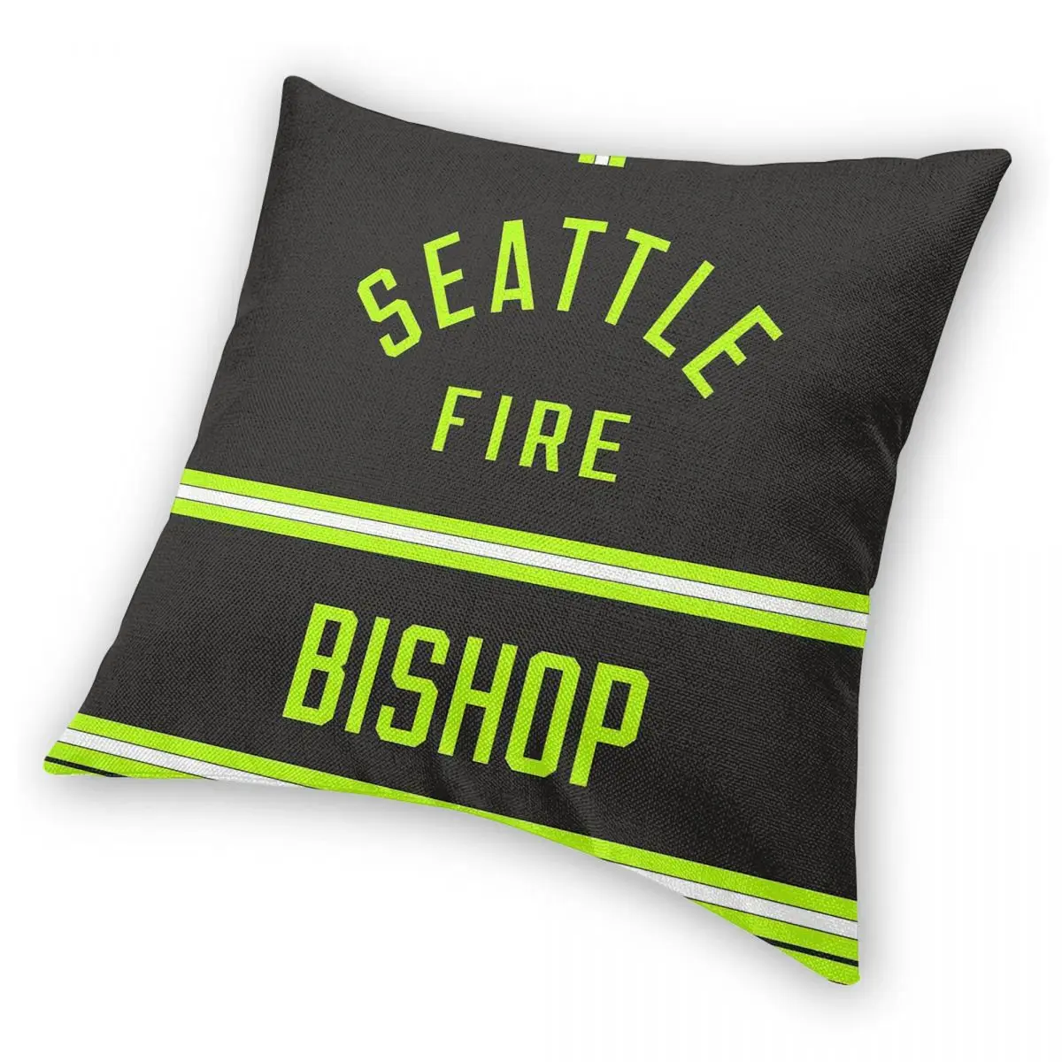 Фото Квадратная наволочка Station 19 Seattle Fire Бишоп, Полиэстеровая льняная бархатная креативная декоративная подушка, чехол для дивана, 18 дюймов №4
