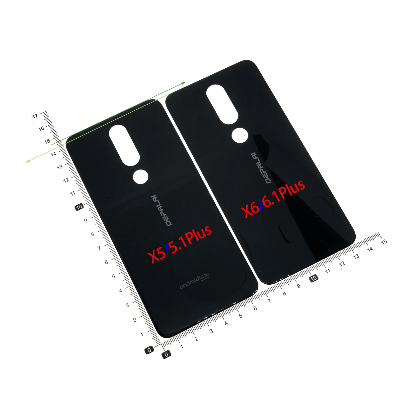 

For Nokia X5 5.1 Plus X6 6.1 Plus TA-1102 TA-1105 TA-1108 TA-1109 TA-1112 TA-1120 1199 Glass Housing Battery Back Cover+Sticker