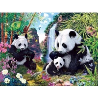 jieme diy diamond painting panda full drill diamond embroidery animal mosaic home decor new arrival gift