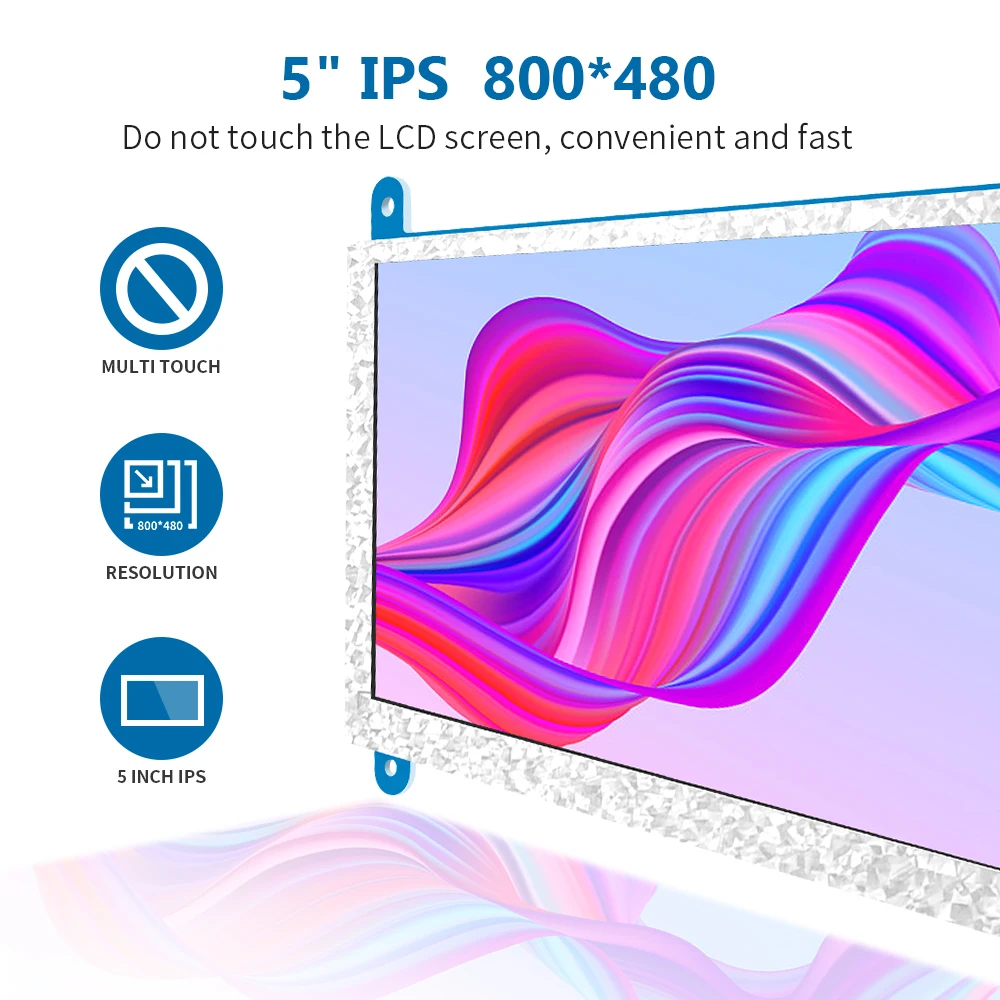 Raspberry Pi IPS TN 5-дюймовый дисплей 800x48 0 ЖК-модуль экран сопротивления для 4B / 3B 2B