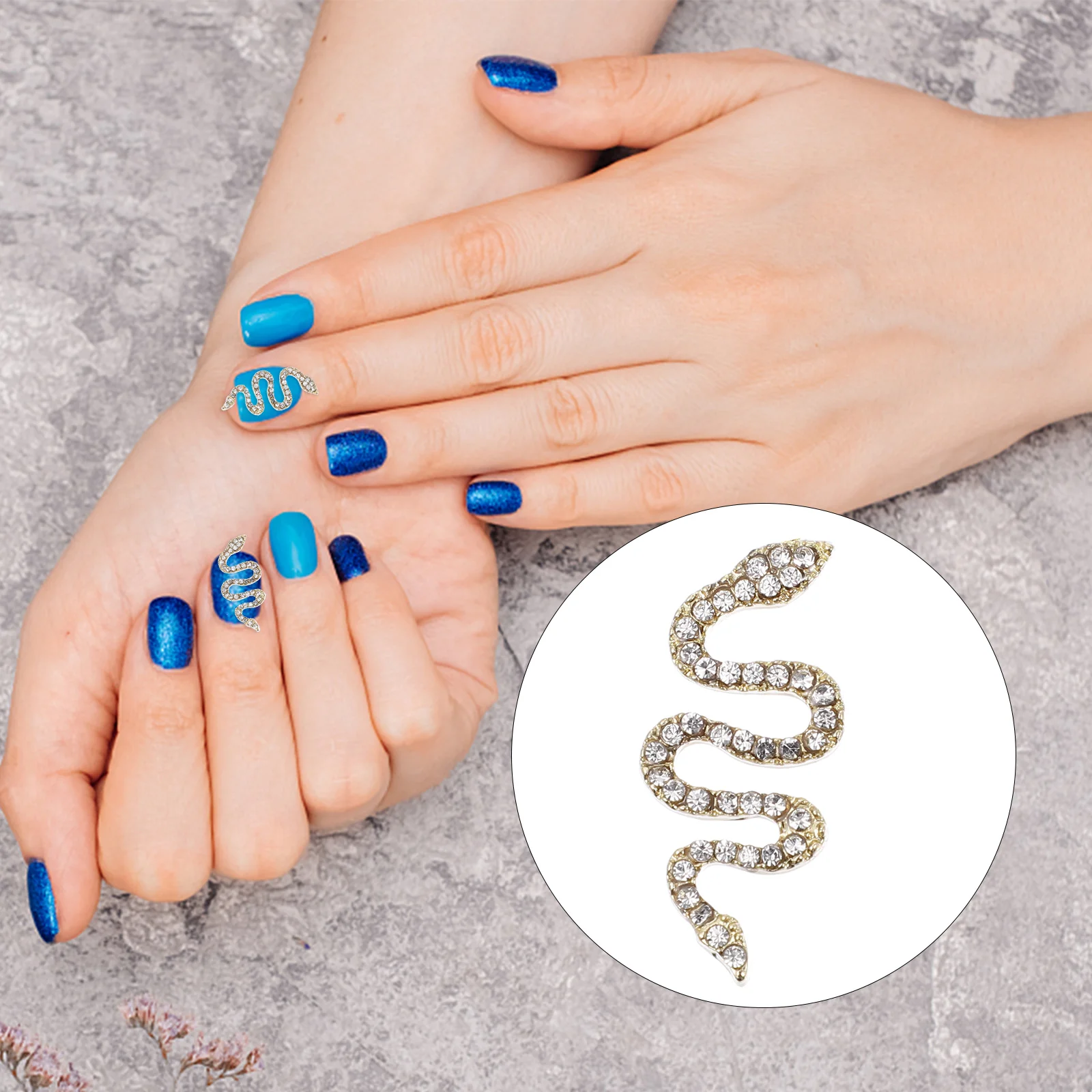 

6pcs Nail Art Rhinestones Charms Zinc Alloy Nail Art Gems Manicure Ornaments