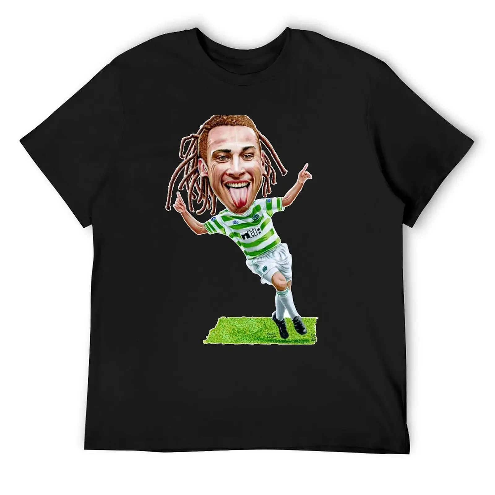 Хенрик Ларссон - кельтская футболка уличная одежда новое издание быстросохнущая