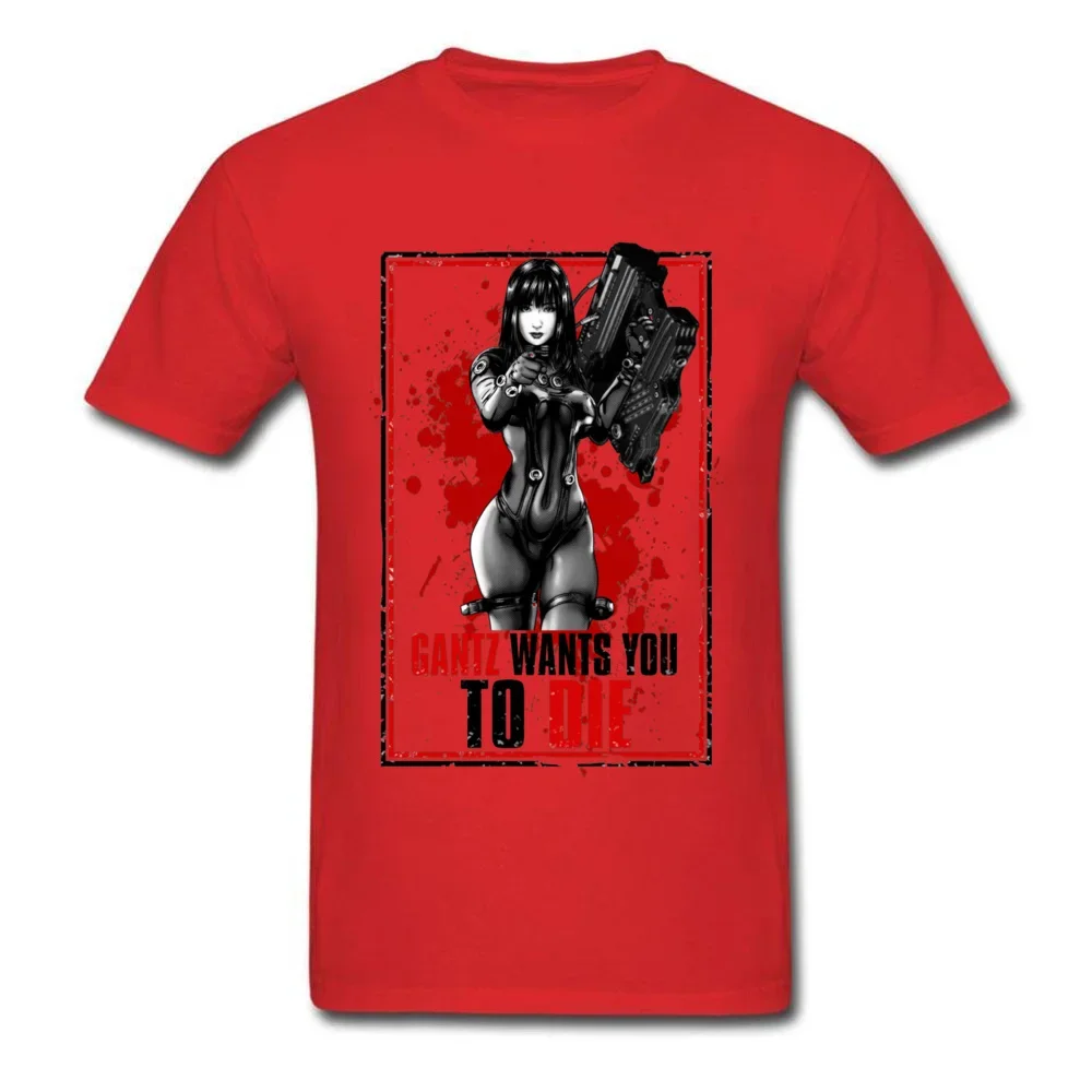 Футболка для взрослых и мужчин футболки с аниме Gantz Needs Blood студенческие новинка