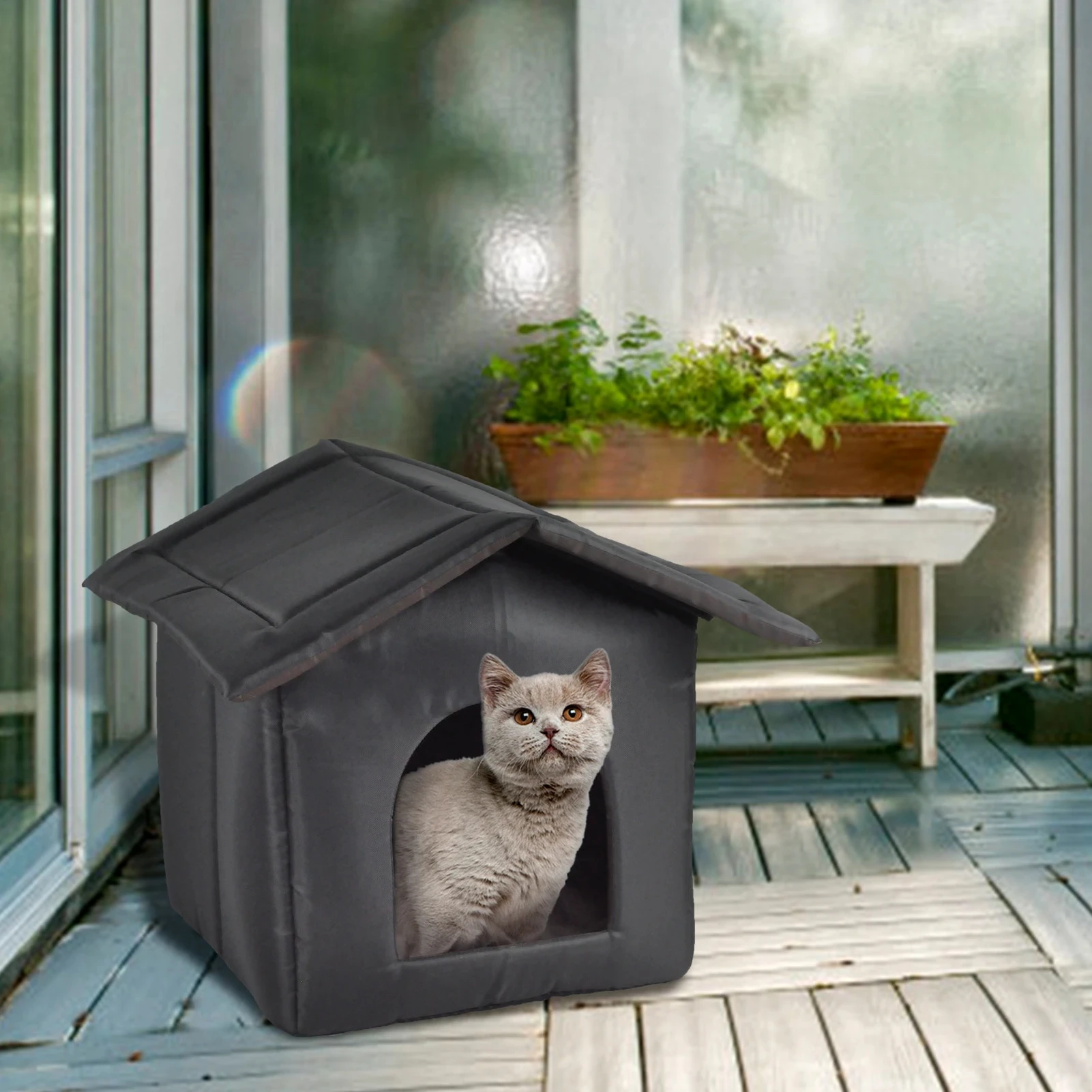 

Cats House Waterproof Outdoor Keep Warm Pet Cat Cave Beds Nest Funny Foldable And Washable For Kitten Puppy Pets Supplies
