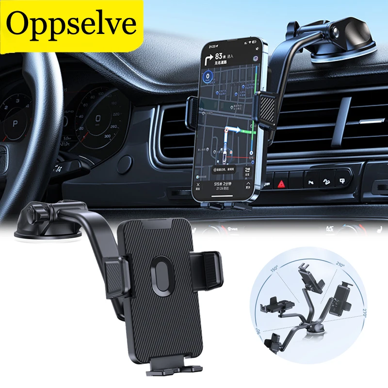 

Upgrade Suction Cup Type Car Phone Holder Dashboard 360 Rotatable Gravity Stand For iPhone 15 14 Pro Samsung S23 Xiaomi Huawei