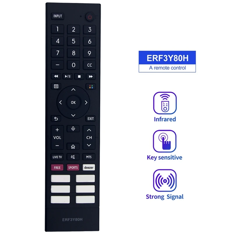 Пульт дистанционного управления для Hisense Smart Android TV 65A53FUV 43A53FUV 50A53FUV 55A53FUV 50A6GV 58A53FUV