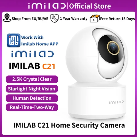 【Code: UHZI9P】Ip-камера IMILAB C21, 2,5 K, Wi-Fi, 360 °, ночное видение