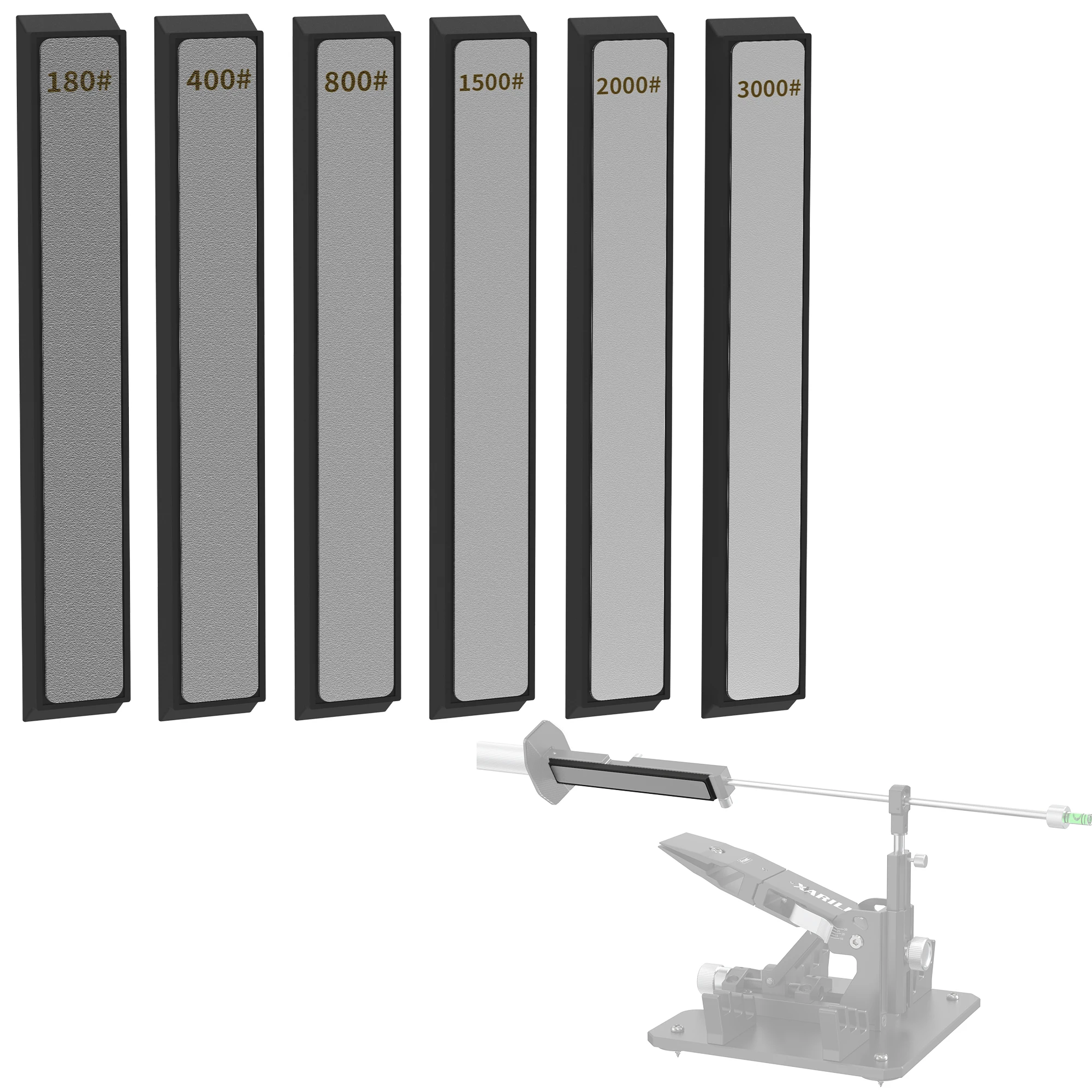 

Набор алмазных камней для заточки ножей из 6 шт., набор алмазных пластин для системы точилки типа XARILK, 180 шт. # 400 # 800 # 1500 # 2000 # 3000