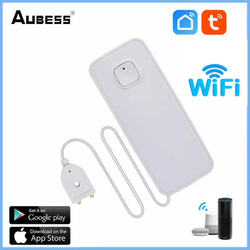 

Tuya Home Water Leakage Alarm WIFI Water Leak Sensor Detector Flood Alert Overflow Security Alarm System Support Smart Life APP