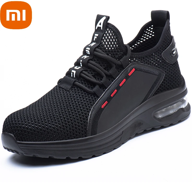 

Кроссовки XIAOMI мужские рабочие со стальным носком, легкие удобные, Нескользящие, защита от проколов и повреждений, безопасная обувь