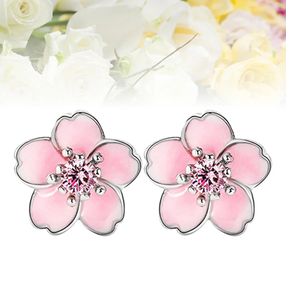 

Earrings Flower Stud Earrings Cherry Blossoms Flower Stud Earrings Women Earrings Women Earrings Flower Earrings Miss