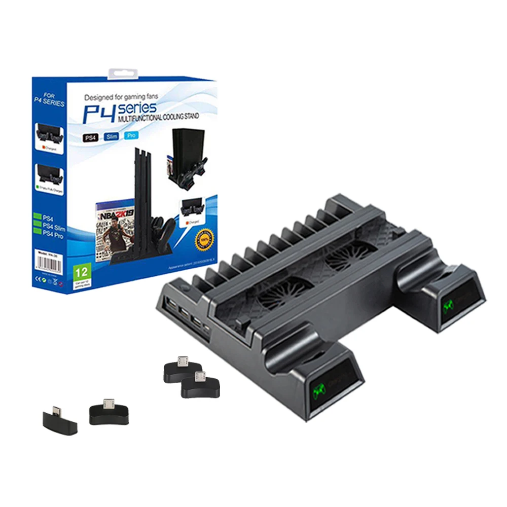 

Поддержка игровой консоли Sony PS4 Playstation Play Station PS 4 Pro Slim Stand Fan Control ler аксессуары Базовая док-станция