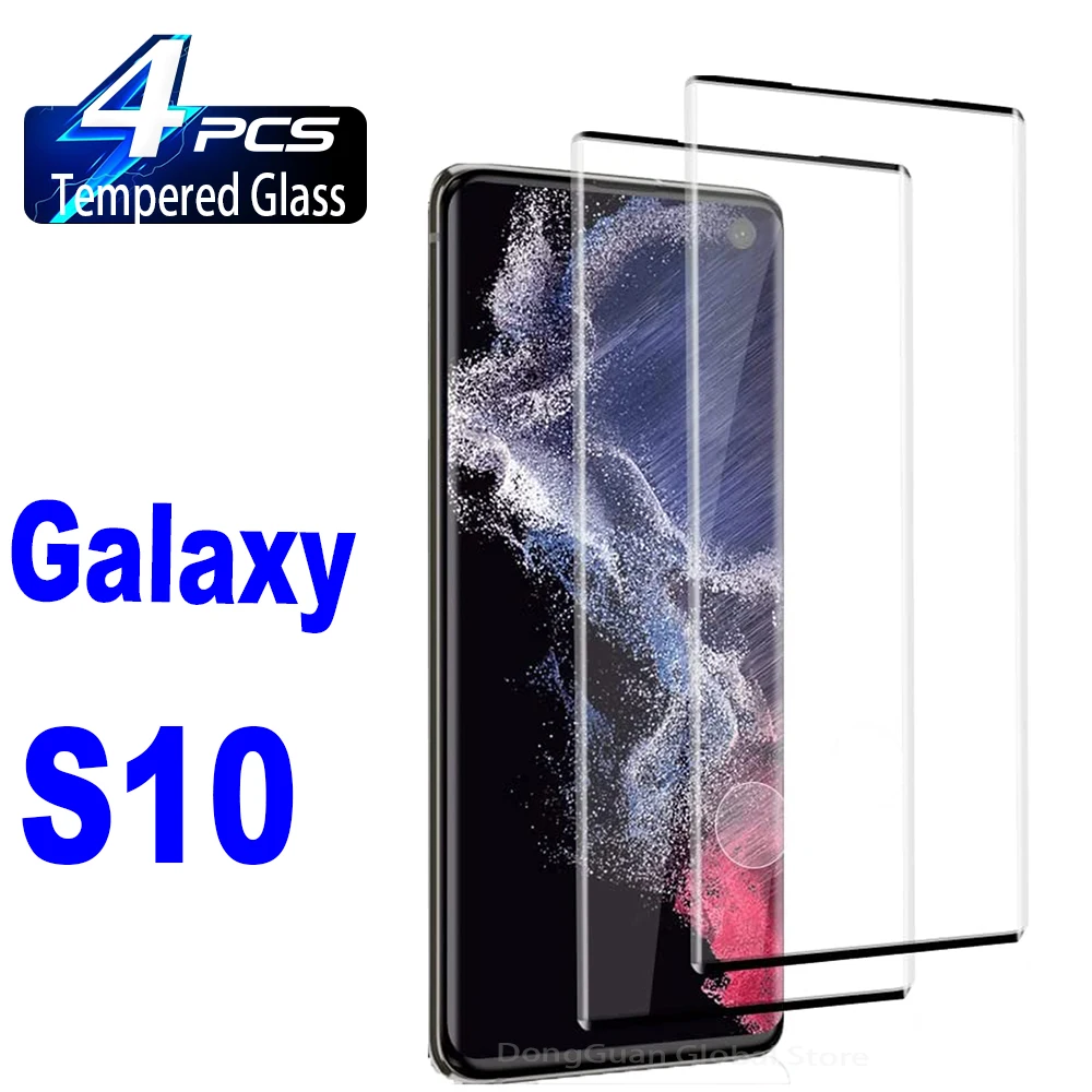

2/4Pcs Tempered Glass For Samsung Galaxy S10 S20 S21 S22 Ultra Plus Note 20 10 Ultra S8 S9 Anti Scratch Screen Protector Glass