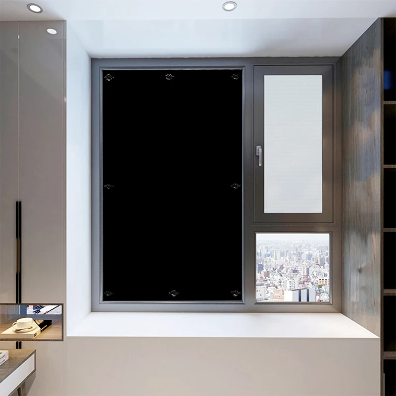 100% затемняющие временные занавески для путешествий портативные регулируемые