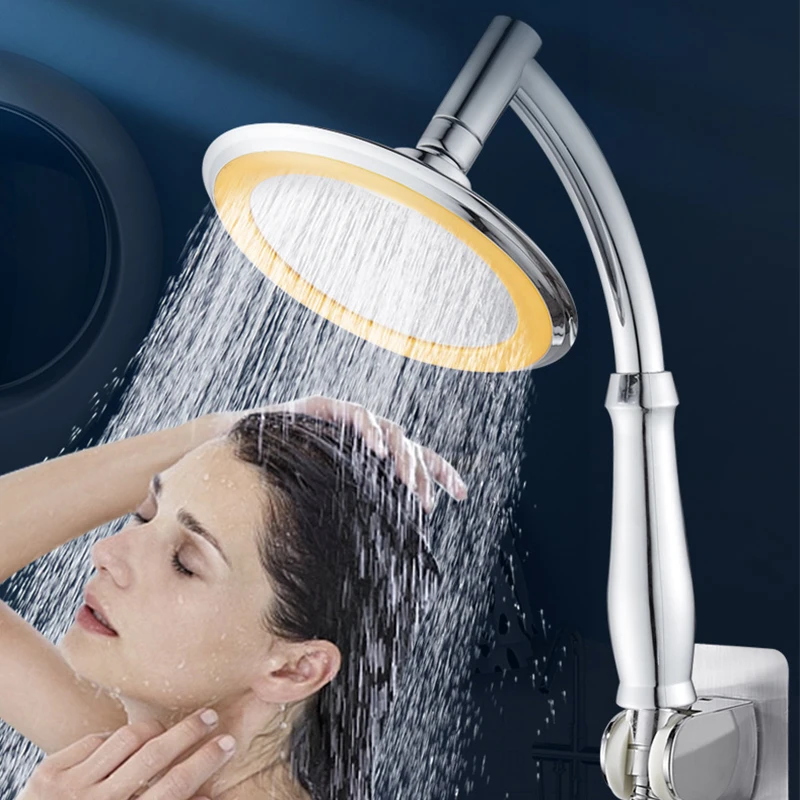 

6 Inch High Pressure Adjustable Large Round Big Rainfall Sprayer Hand Held Shower Head Bathroom Accessories Top Shower Sprayer