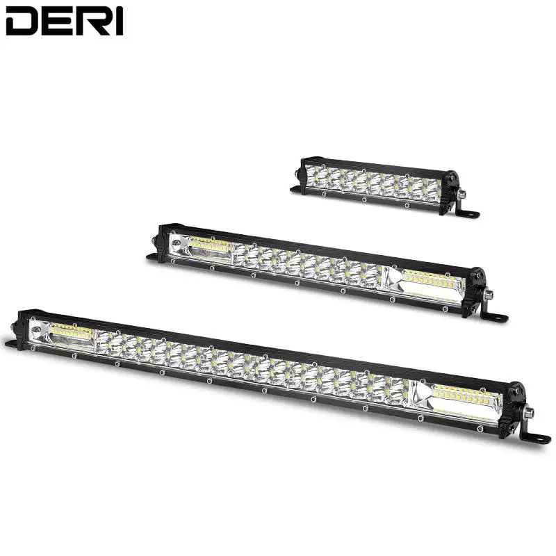 

7-дюймовый 13-дюймовый 20-дюймовый ультратонкий Рабочий фонарь с двумя рядами точечного и заливающего света для грузовиков ATV УАЗ внедорожник ...