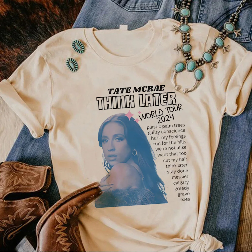 Tate Mcrae женская футболка с рисунком