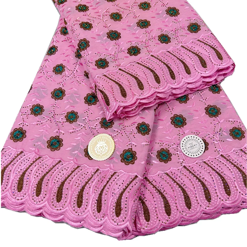 Швейцарское кружево Lafaya с камнями 100% хлопок 5 ярдов