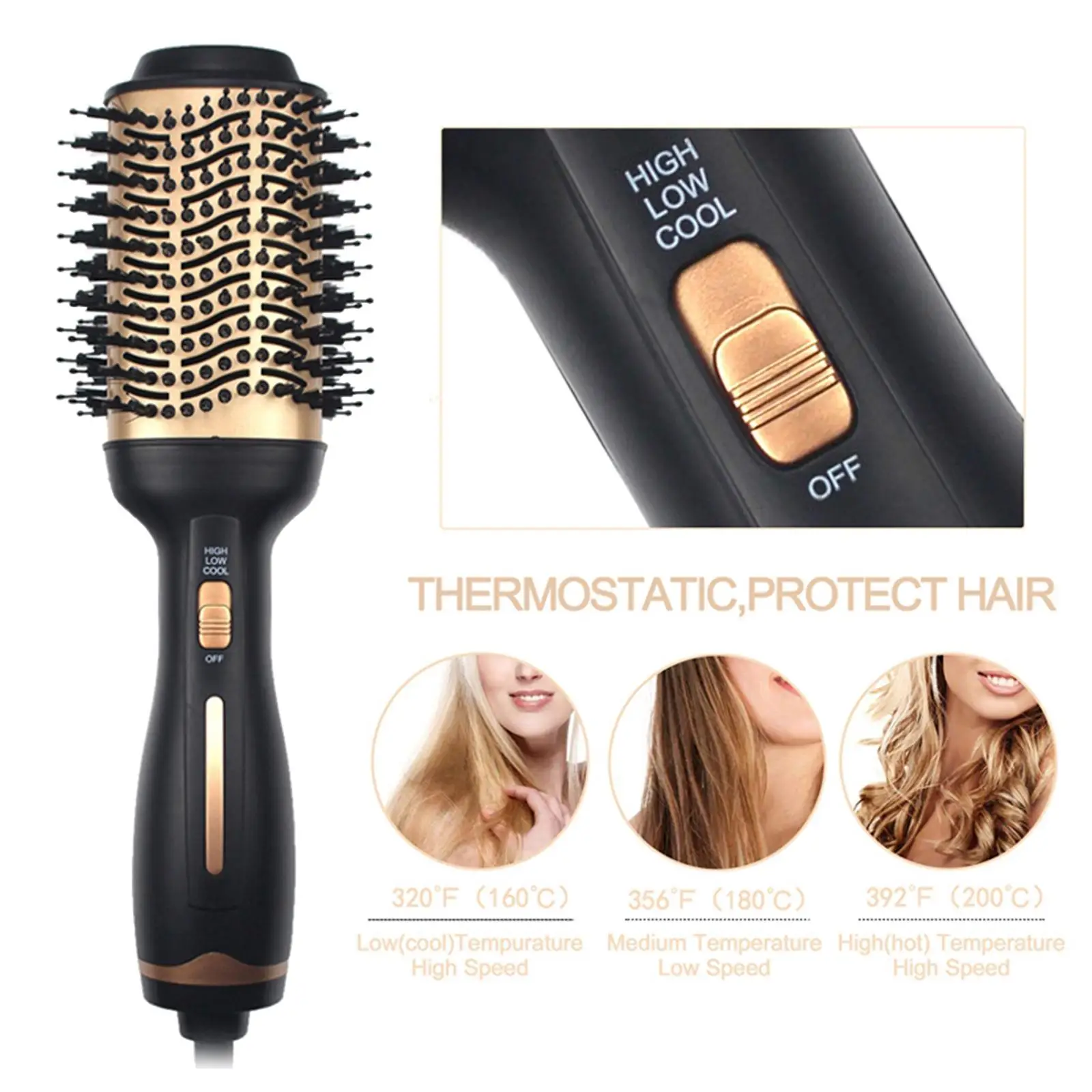 Щетка для выдувания волос профессиональная щетка и горячего воздуха