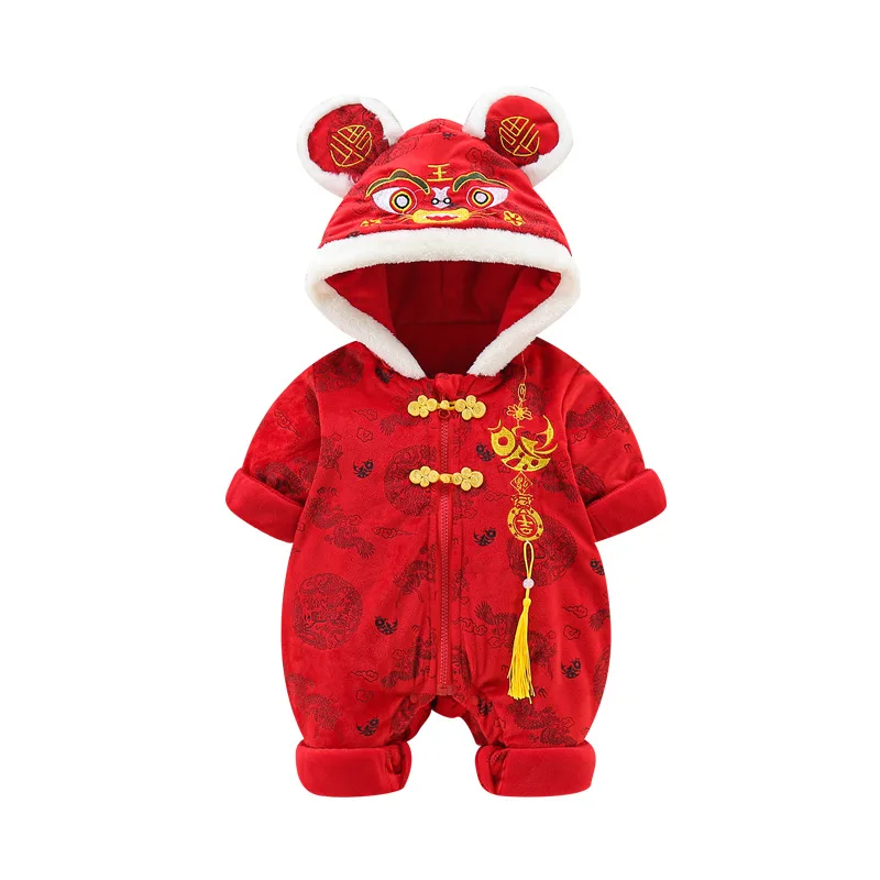 Комбинезон для новорожденных зимняя одежда маленьких мальчиков Яркий