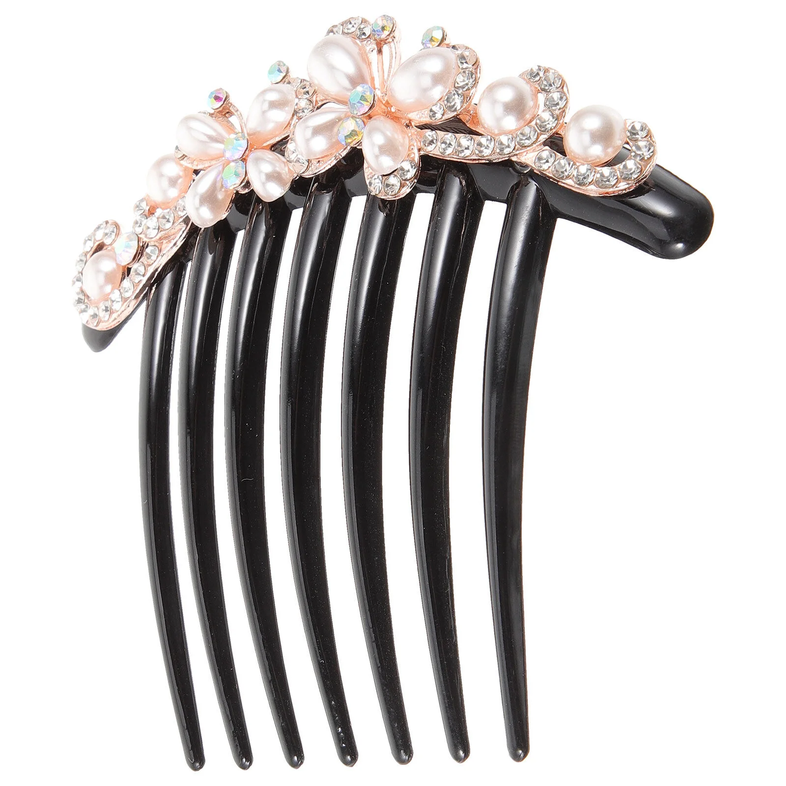 

Women Hair Side Comb Rhinestone Hair Clip Wedding Bride Hair Accessory Pearl Hairpin