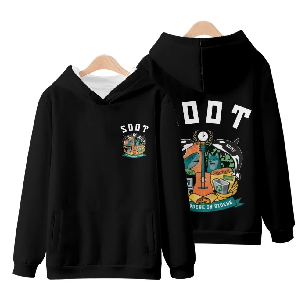 

Толстовка мужская с капюшоном, свитшот для косплея, стиль Харадзюку, SMP Wilbur Soot