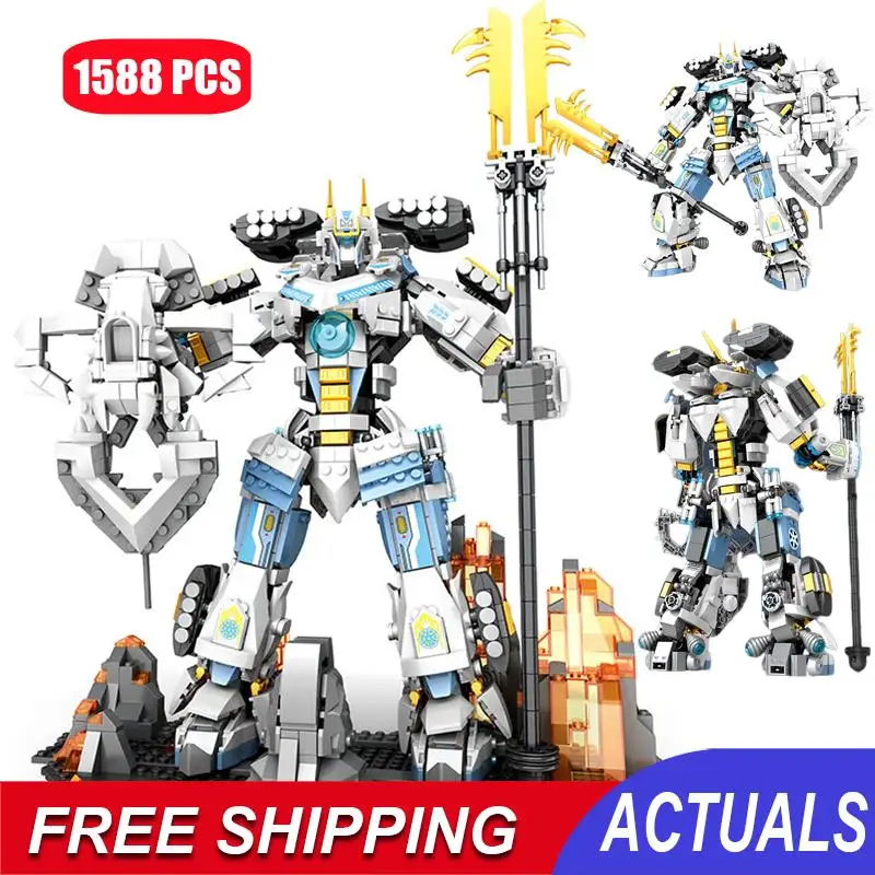 

City War Super Armor Robot Building Blocks Military Warrior Mecha Figures Weapon Model Kit Moc Bricks Toys For Children Gifts