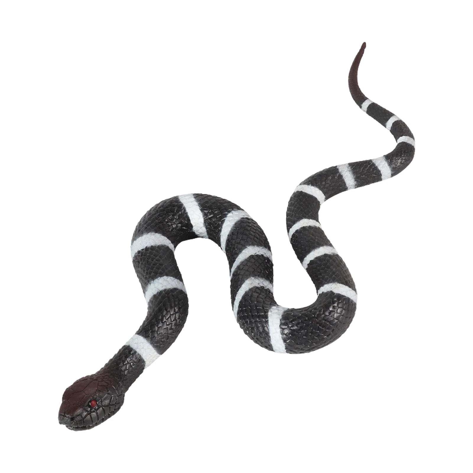 

Искусственная змея, имитация черной змеи, искусственная игрушка для сада, реквизит для пугающих птиц и украшения на Хэллоуин