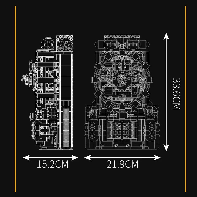 Mold King 10187, технические часы, игрушки, моторизованные часы в стиле киберпанк, строительный блок, сборные часы, набор кирпичей, детский рождественский подарок (art.: 3920cd6ee5945) - 3920cd6ee5945