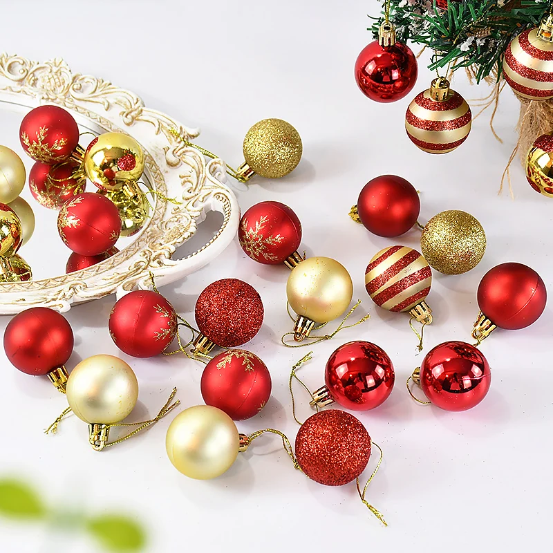 50 шт./кор. елочные украшения шары безделушка рождественский подвесной шар