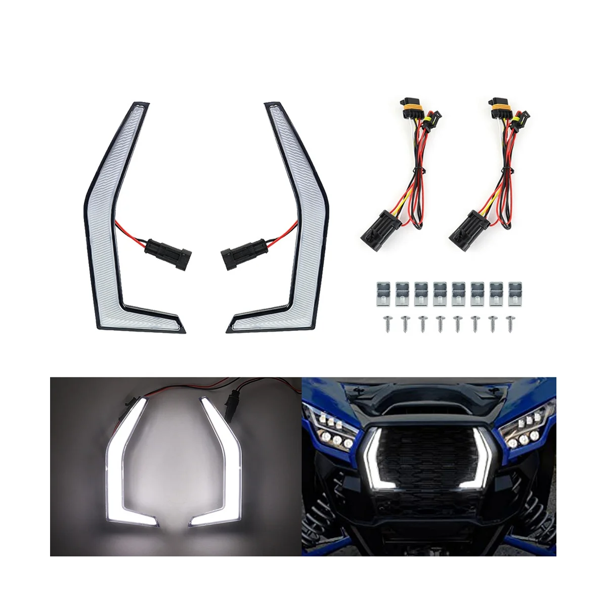 Высококачественные передние дневные ходовые огни для терика 1000 2020 2021