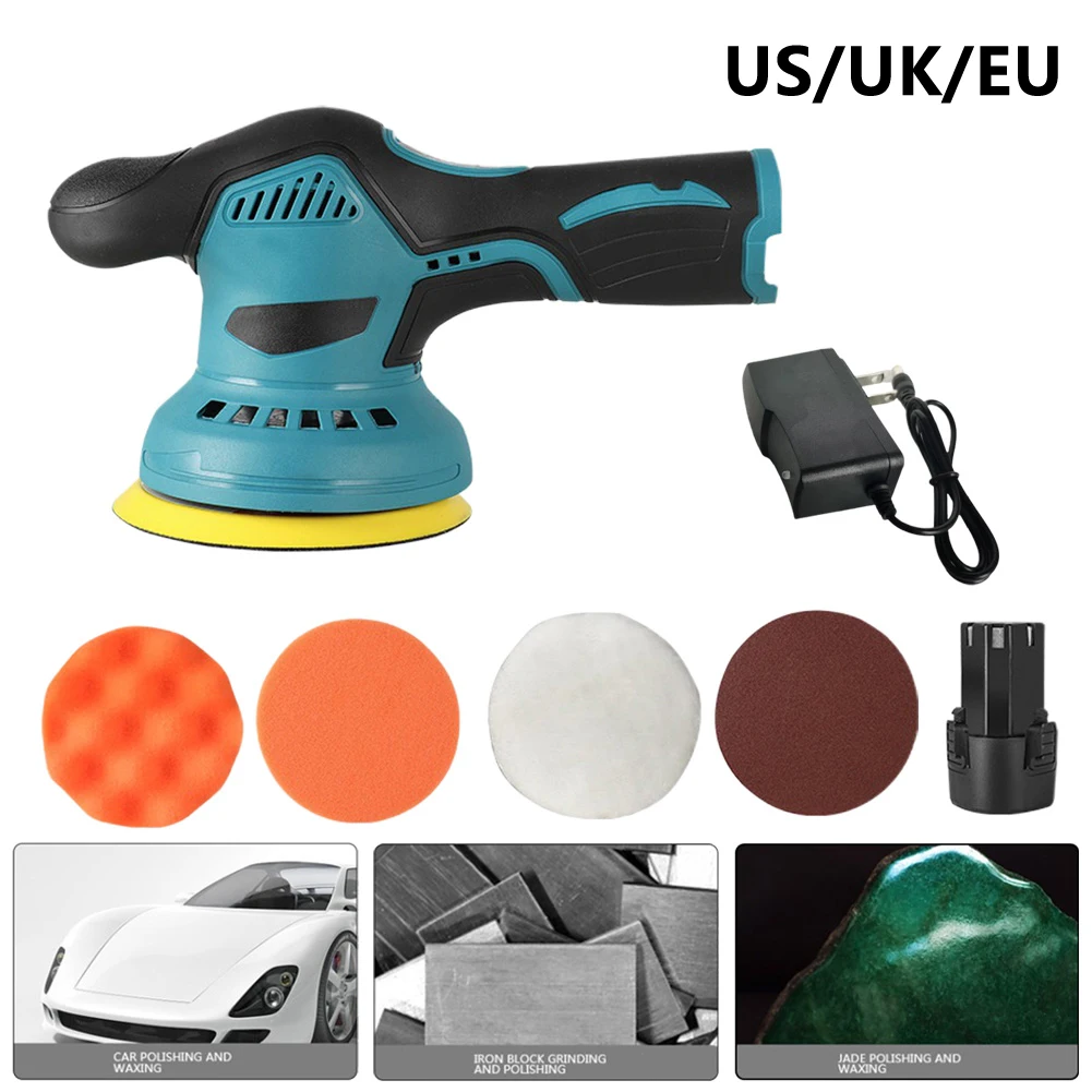 

7pcs/set Cordless Small Polisher Machine 2500-500RPM Adjustment Speeds For Polishing Car Wood Furniture Leather Sofas Tools
