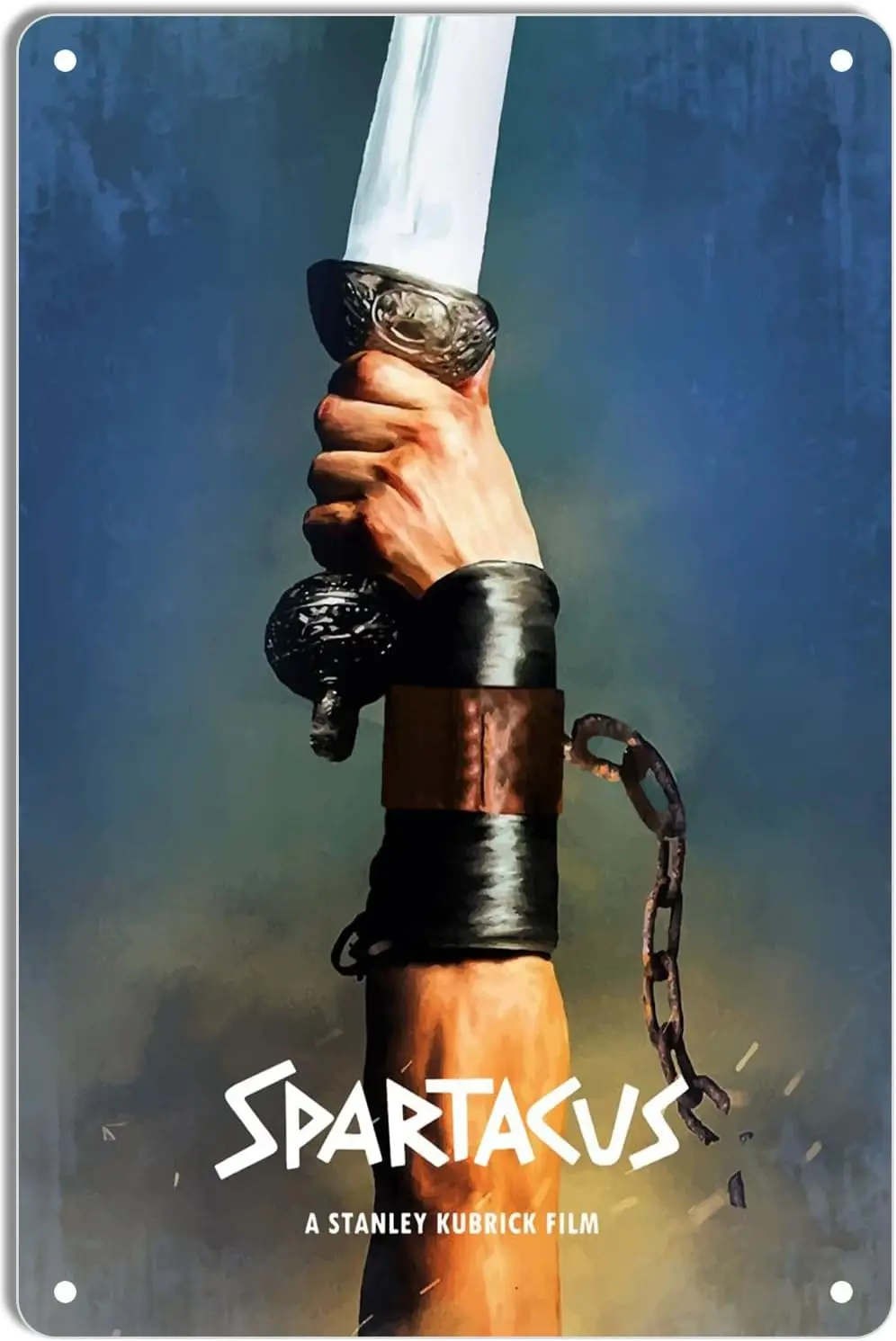 Металлическая жестяная вывеска DWQUIX Спартак минимальные постеры с фильмами для