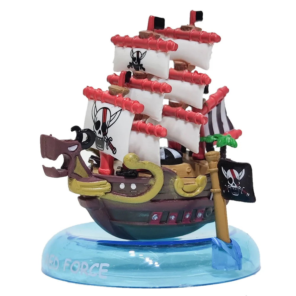 

6pcs One Piece Thousand Sunny Pirate Ship Figure Doll Navy Boat Model Going Merry Anime Model Mini Boat Halloween Toy Child Gift
