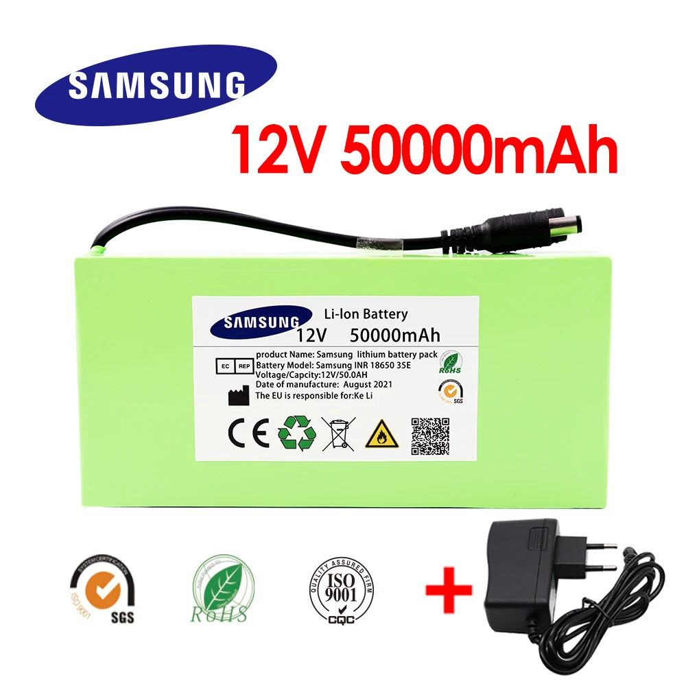 

Free Shipping 12v 50000mAh Portable Power Bank DC 12 6v 50ah with EU Plug 12 6v 1A Charger DC Bus Head Cable