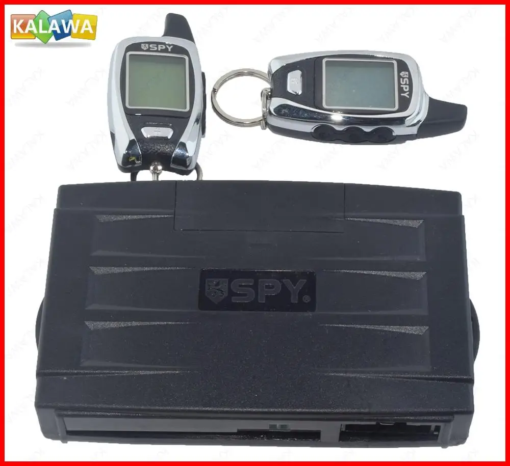 

Germany Spy Two Way Car Alarm System Engine Start 2 LCD Remote 5000M Long Range Security Two-way Communication